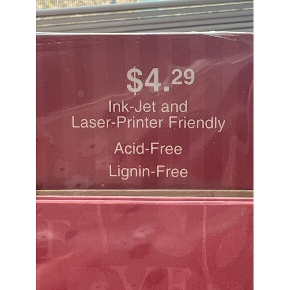 Vintage 2002 Love Themed Computer Stationery 20 Sheets Ink-Jet Laser-Printer NEW - Picture 4 of 5